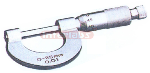 MICROMETER (SCREW GAUGE) 0-25 x 0.01mm